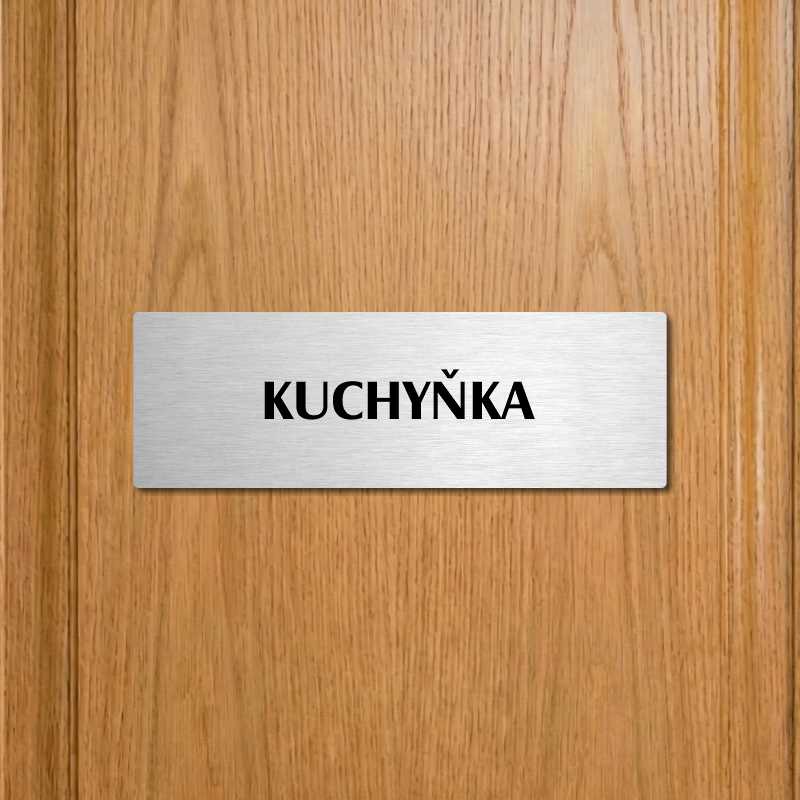 Kuchyňka, 200x66mm, stříbrná popiska 